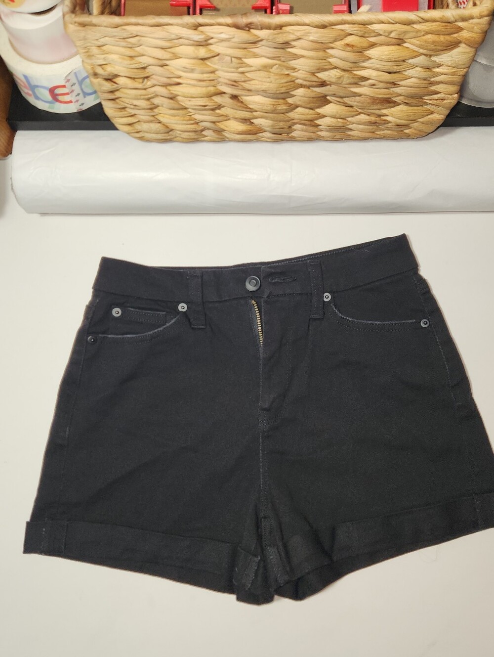 No Boundaries Black Denim Skirt
